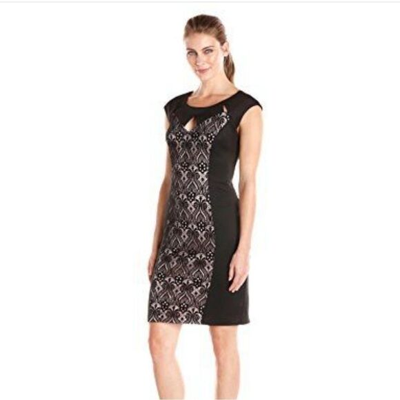 Connected Apparel SleevelessBodycon Keyhole Dress - Picture 1 of 6